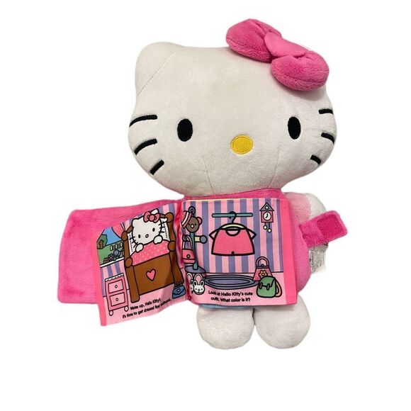 Hello Kitty 12” Zoobies Book Buddies With Story Book Plush Stuffed Animal Toy - Picture 3 of 8